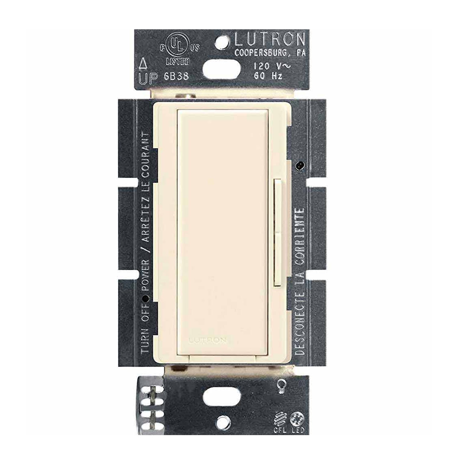 Lutron RadioRA 2 Maestro Smart Remote Dimmer, Not for Standalone Use, Light Almond - Bees Lighting