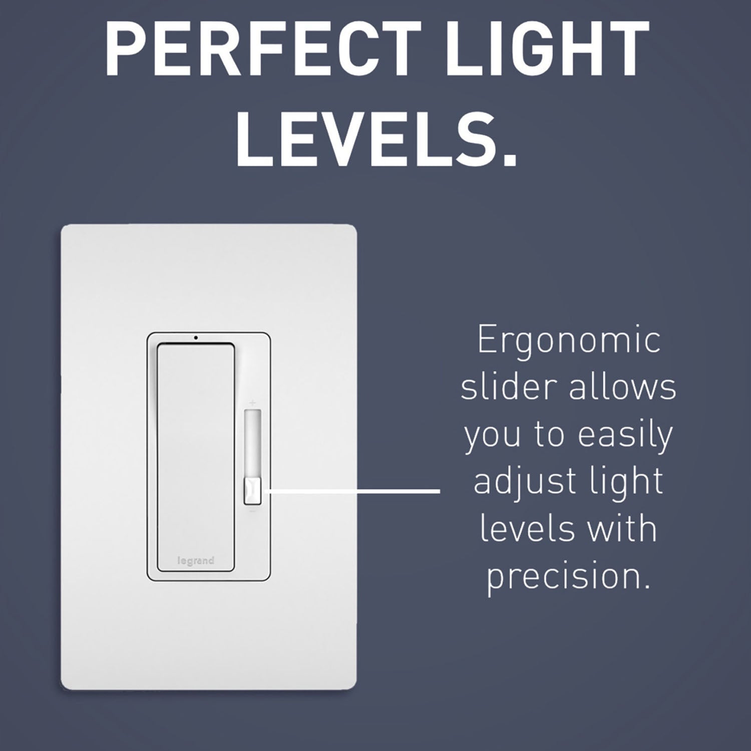 radiant Tru-Universal Dimmer Switch, Single Pole/3-Way, Tri-Color