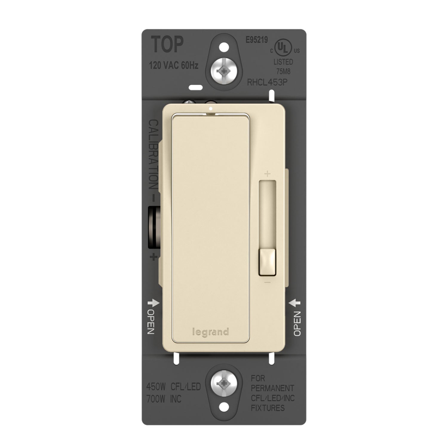 radiant Decora Slider Dimmer Switch, 450-Watt LED - Bees Lighting