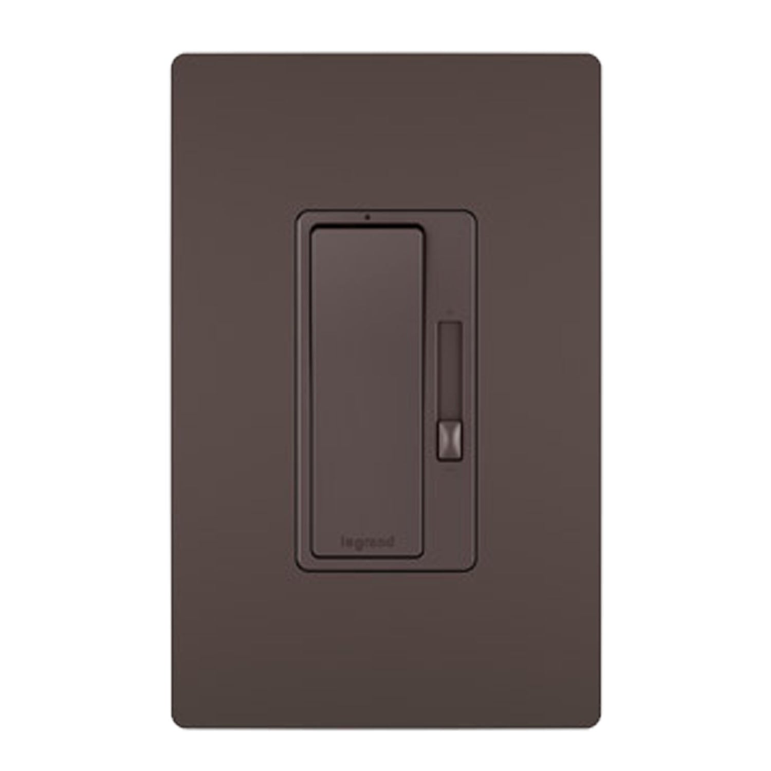 radiant Decora Slider Dimmer Switch, 450-Watt LED, Single Pole or 3-Way, Dark Bronze