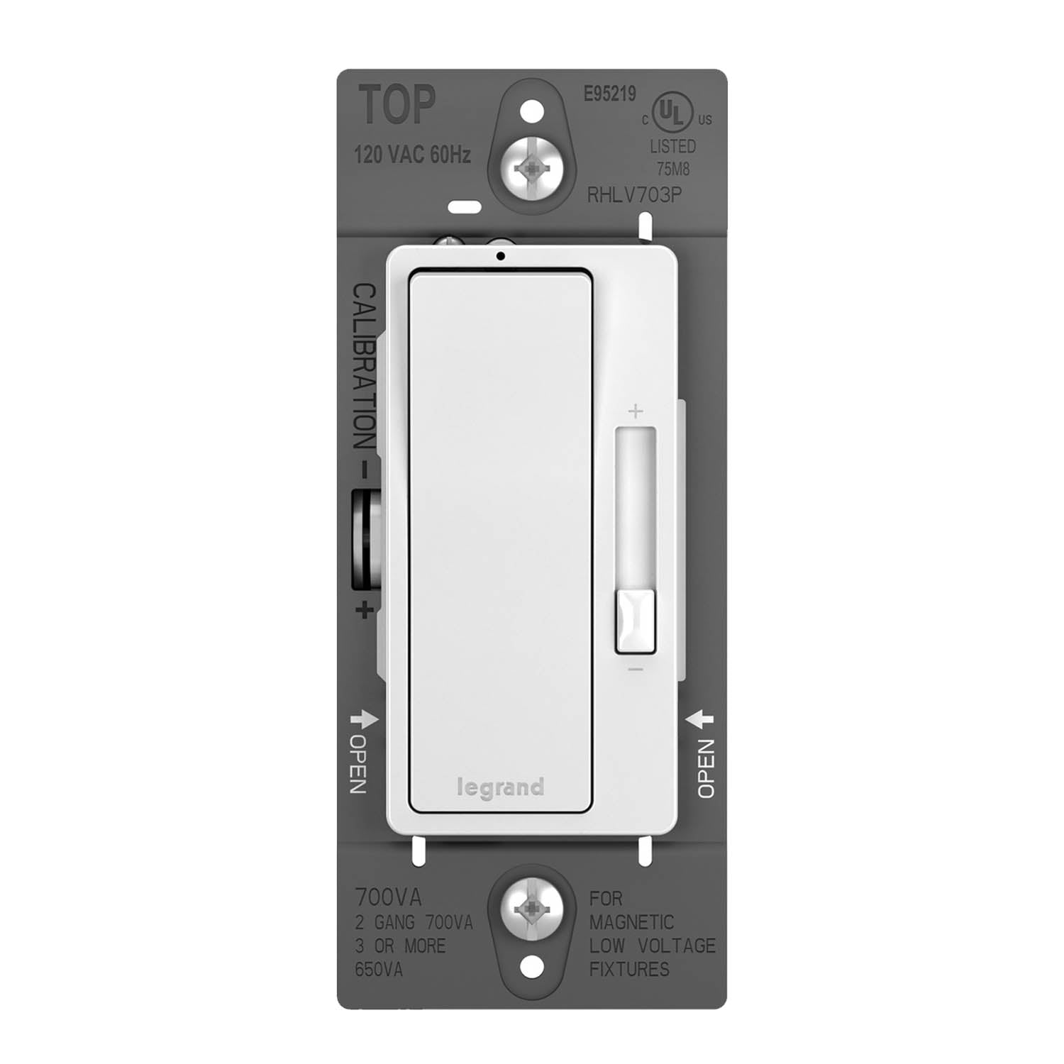 radiant 700W Magnetic Low-Voltage Dimmer Switch, Single Pole/3-Way, White