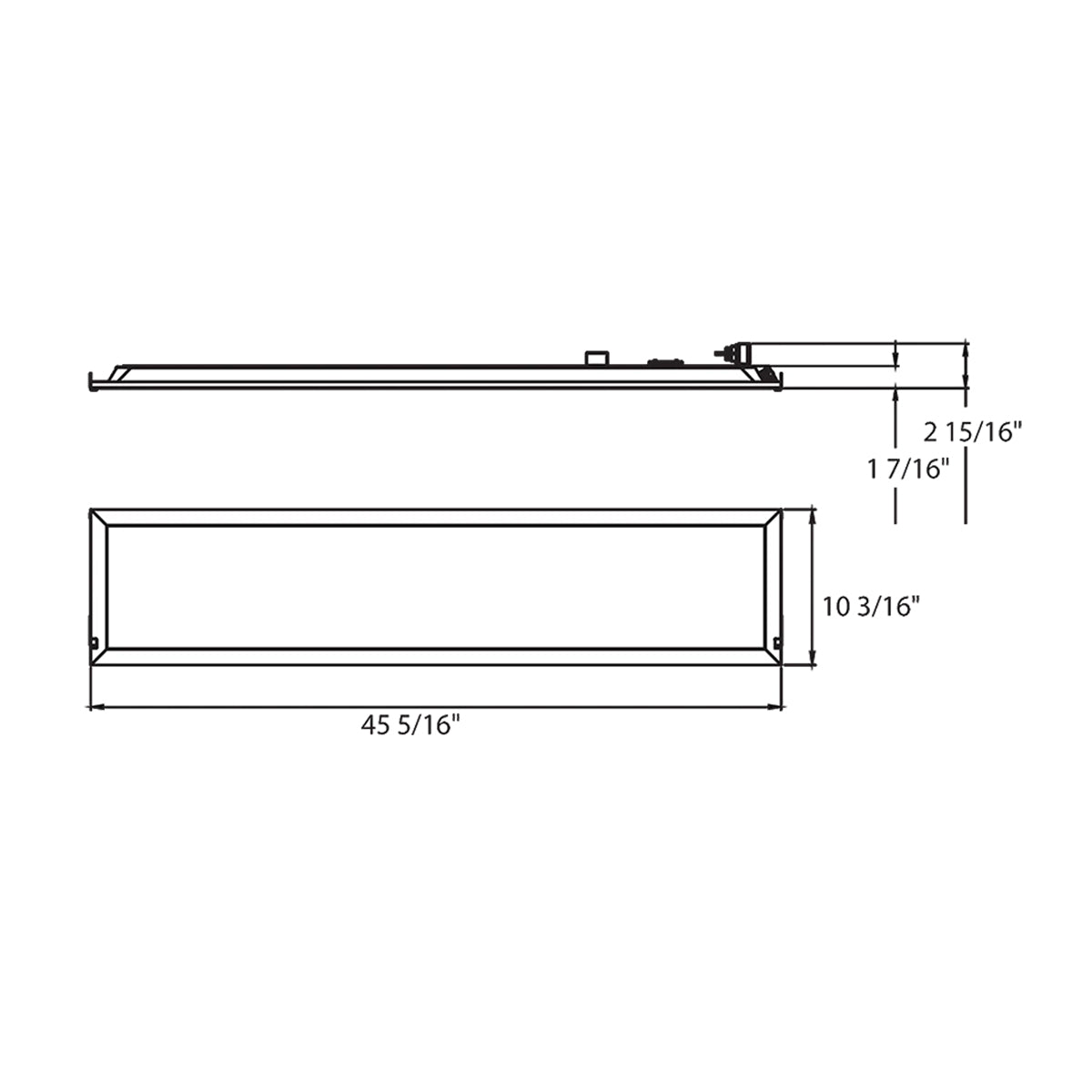 1x4 LED Retrofit Panel Light, 30W, 3900 Lumens, 35K/40K/50K, Battery Backup, 120-277V