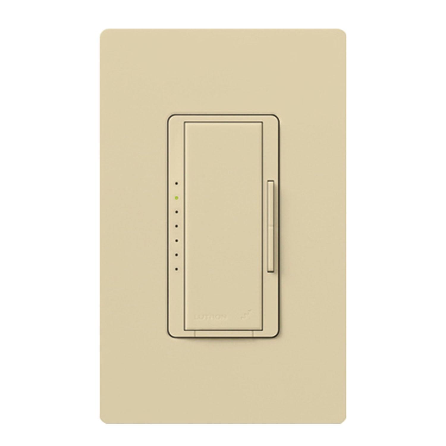 RadioRA 2 Maestro Smart Dimmer Switch, 150W LED/450W MLV, Single-Pole or Multi-Location, Ivory - Bees Lighting