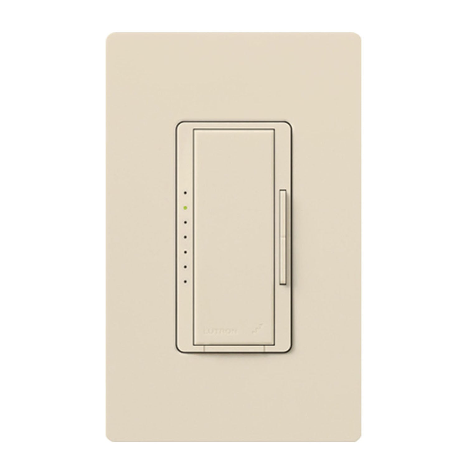 RadioRA 2 Maestro Smart Dimmer Switch, 600W MLV, Single Pole/Multi-Location, Neutral Required, Light Almond