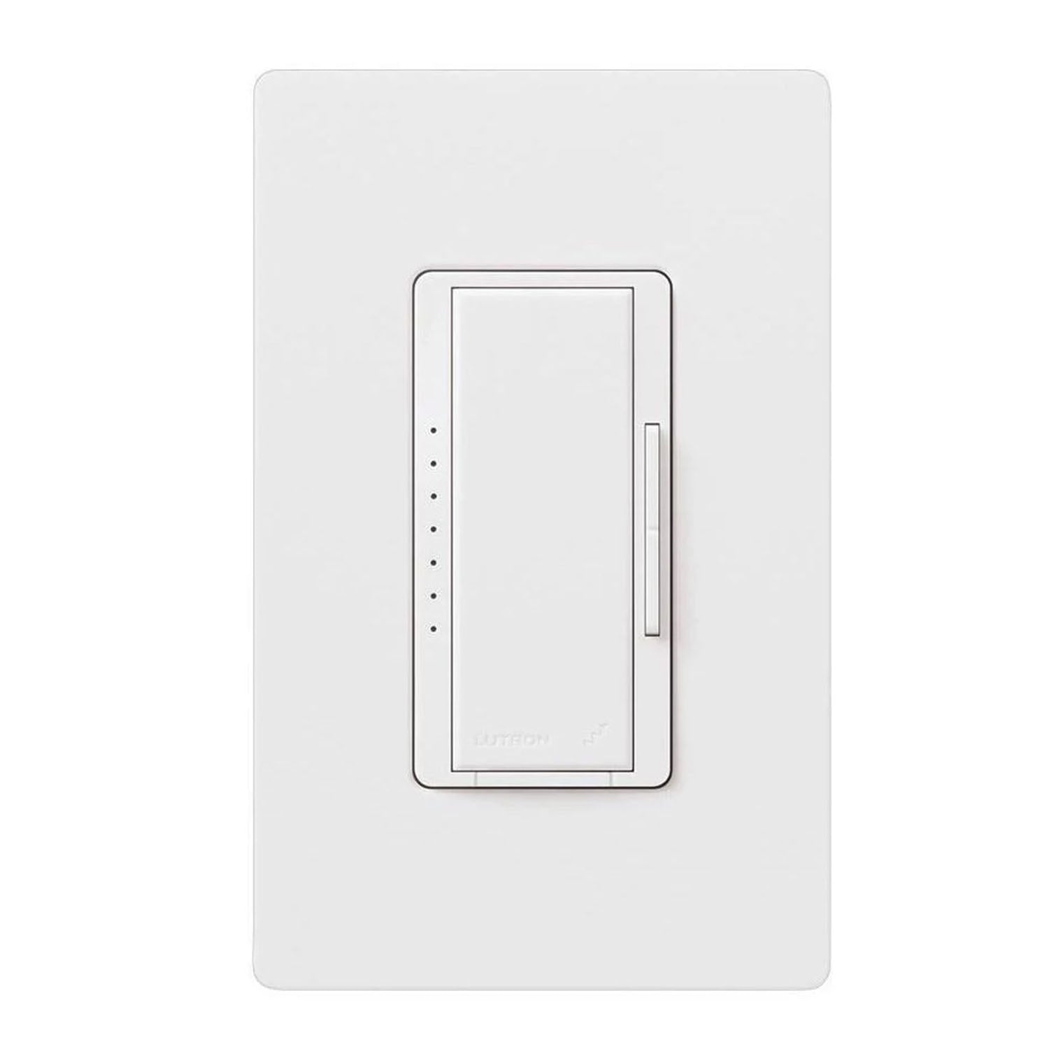 RadioRA 2 Maestro Smart Dimmer Switch, 600W MLV, Single Pole/Multi-Location, Neutral Required, White