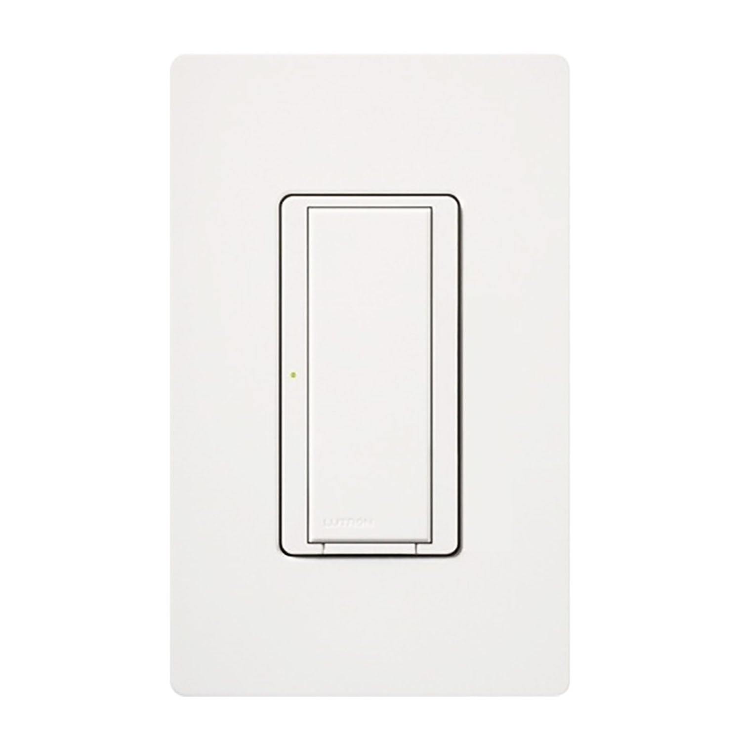 RadioRA 2 Maestro Single Pole/Multi-Location Tap Smart Light Switch, Neutral Required, White