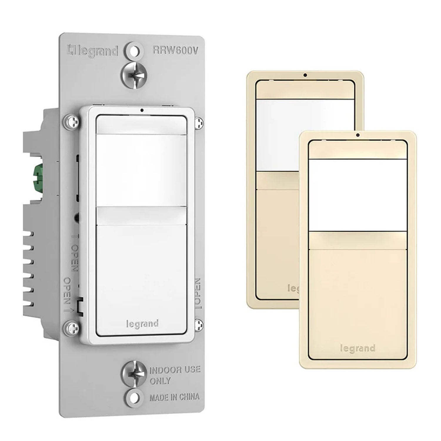 radiant PIR 180º Vacancy motion Sensor Wall Switch, 600W, 120V, White|Ivory|Light Almond