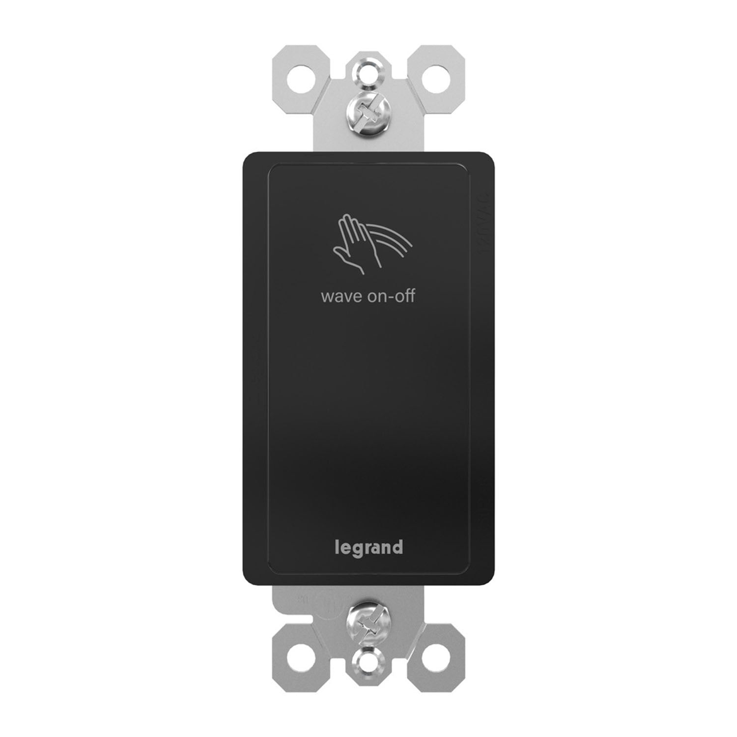 radiant Single Pole or 3-Way Wave Light Switch, 20-Amp, Black - Bees Lighting