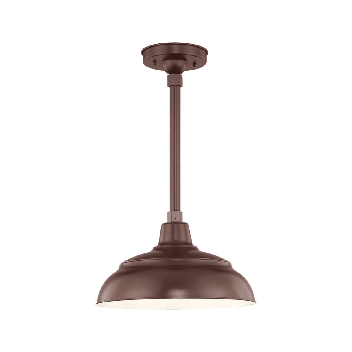 R series 14 In. Architectural Bronze Outdoor Warehouse Shade with 3/4 In. Fitter - Bees Lighting