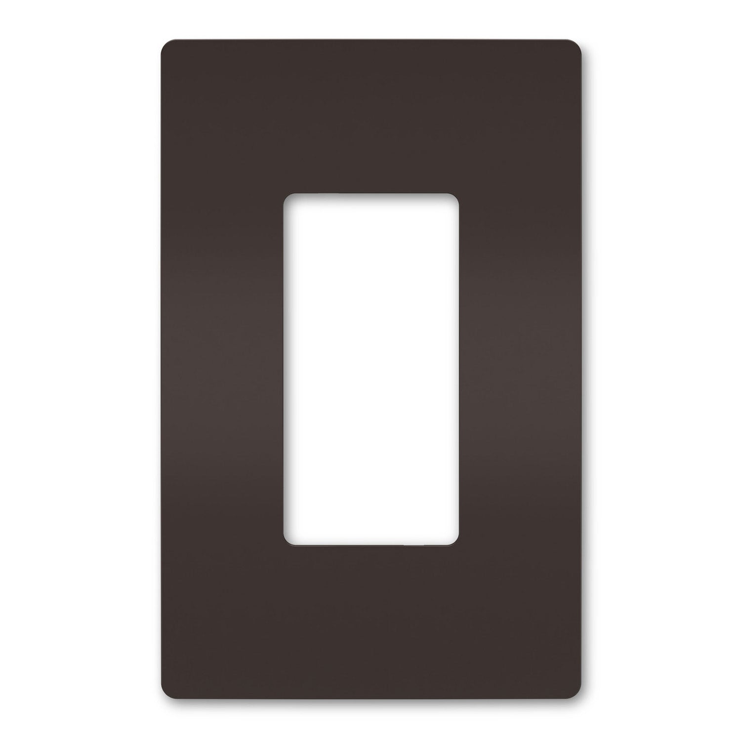 Radiant 1-Gang Decorator Rocker Screwless Wall Plate Dark Bronze