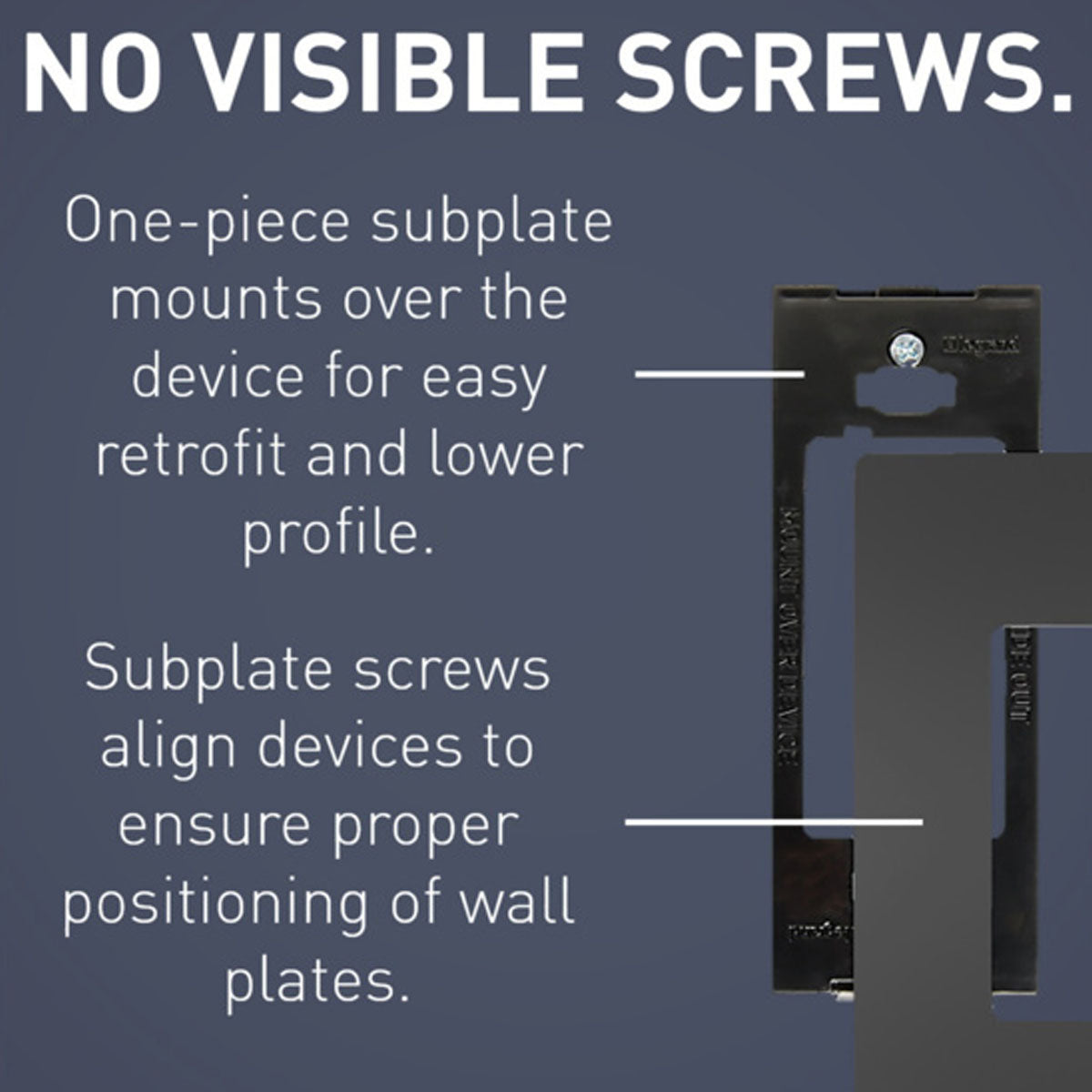 radiant 2-Gang Screwless Wall Plate, Graphite