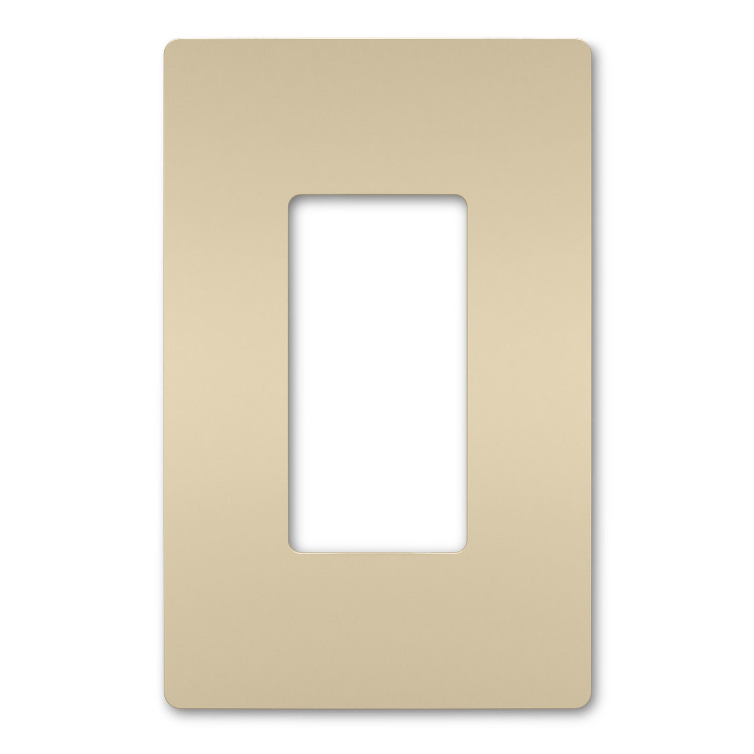 radiant 1-Gang Screwless Wall Plate, Ivory