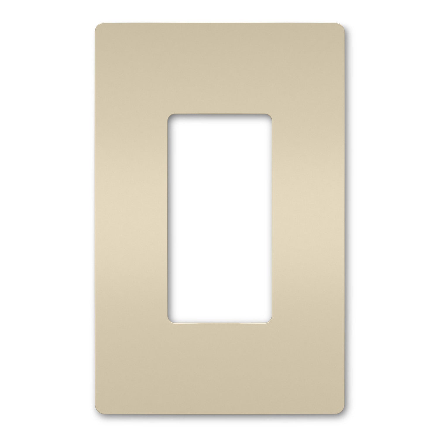 radiant 1-Gang Srewless Wall Plate, Light Almond