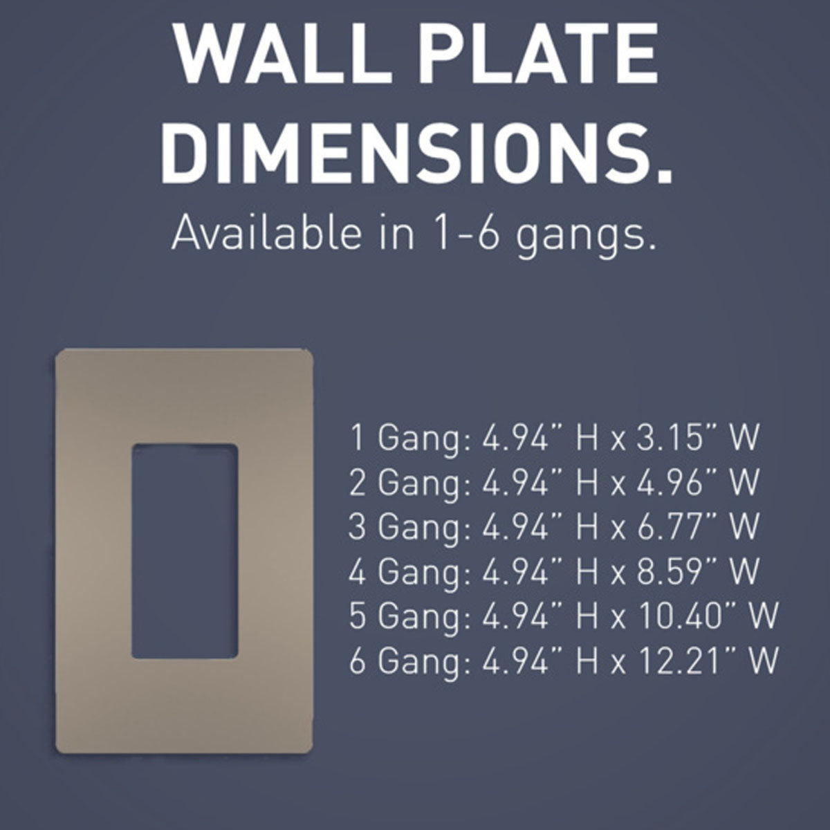 radiant 1-Gang Srewless Wall Plate, Nickel - Bees Lighting