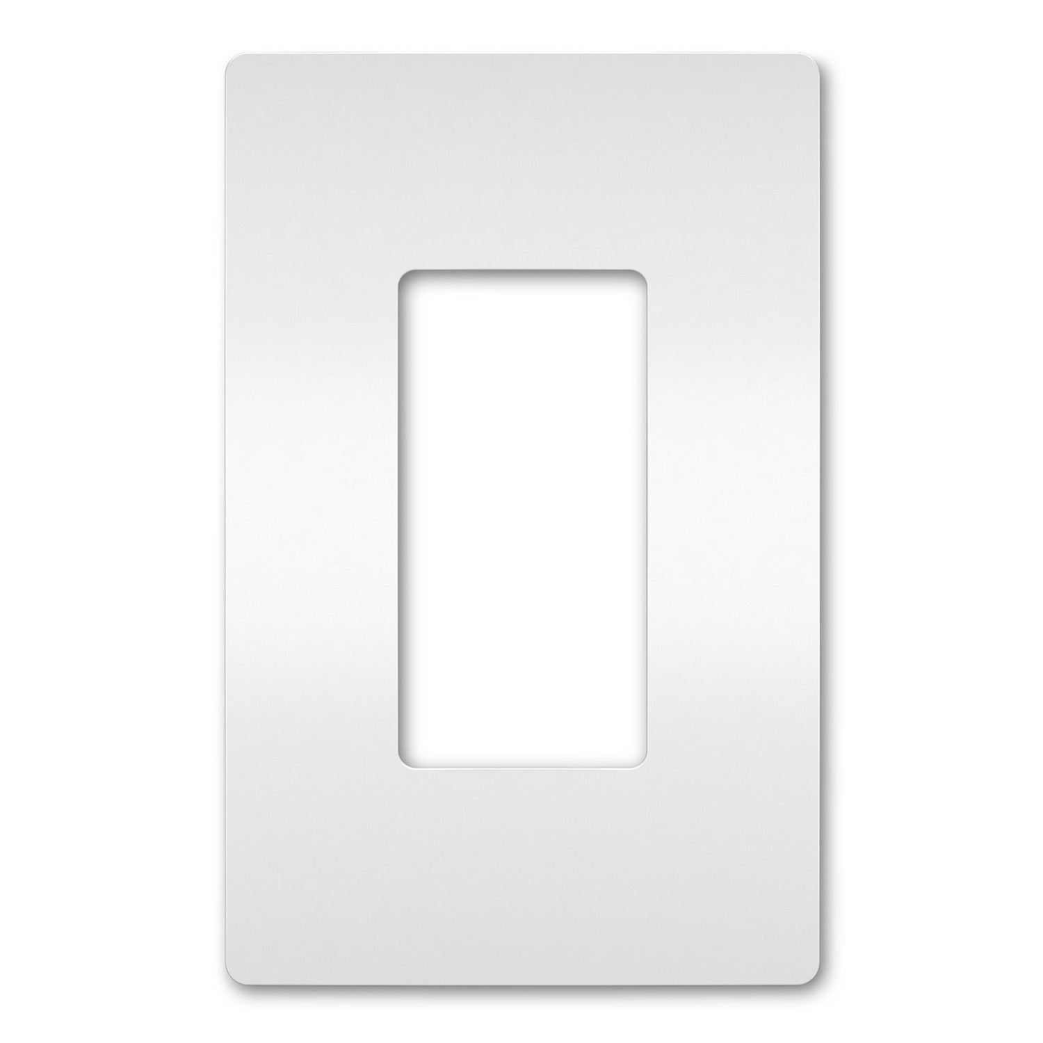 radiant 1-Gang Screwless Wall Plate, White