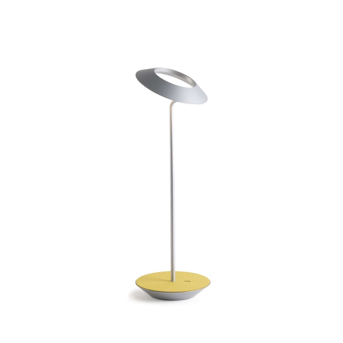 Royyo Silver With Honeydew Felt Modern LED Desk Lamp with USB Port - Bees Lighting