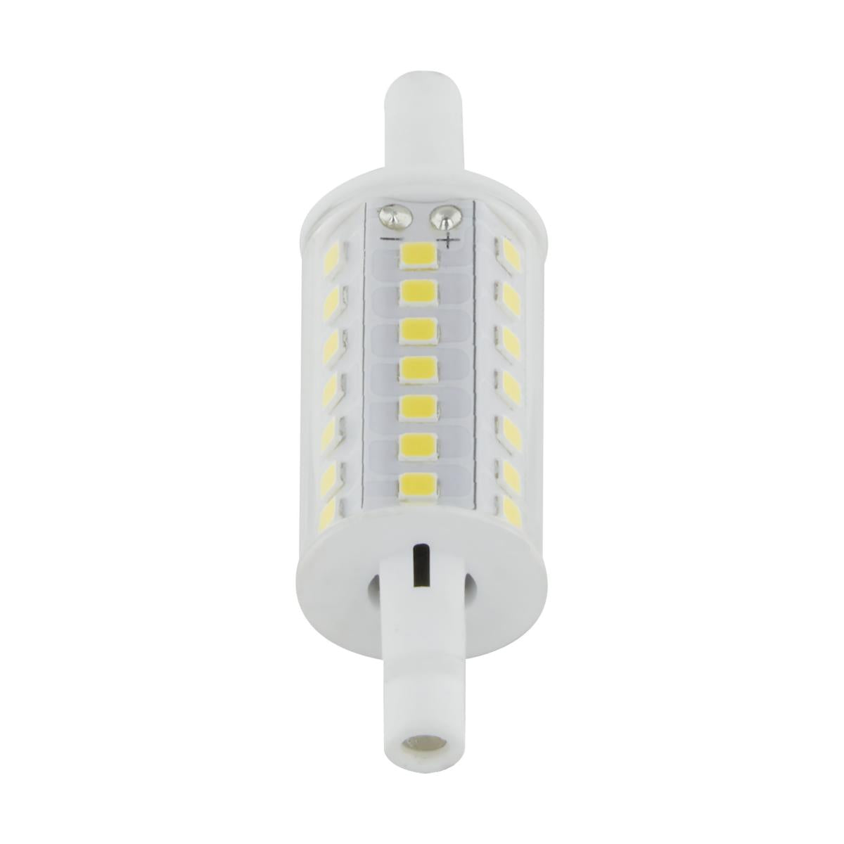 J-Type T3 Mini LED Bulb, 6 Watts, 600 Lumens, 3000K, R7s Double Ended Base, Clear Finish, 120V