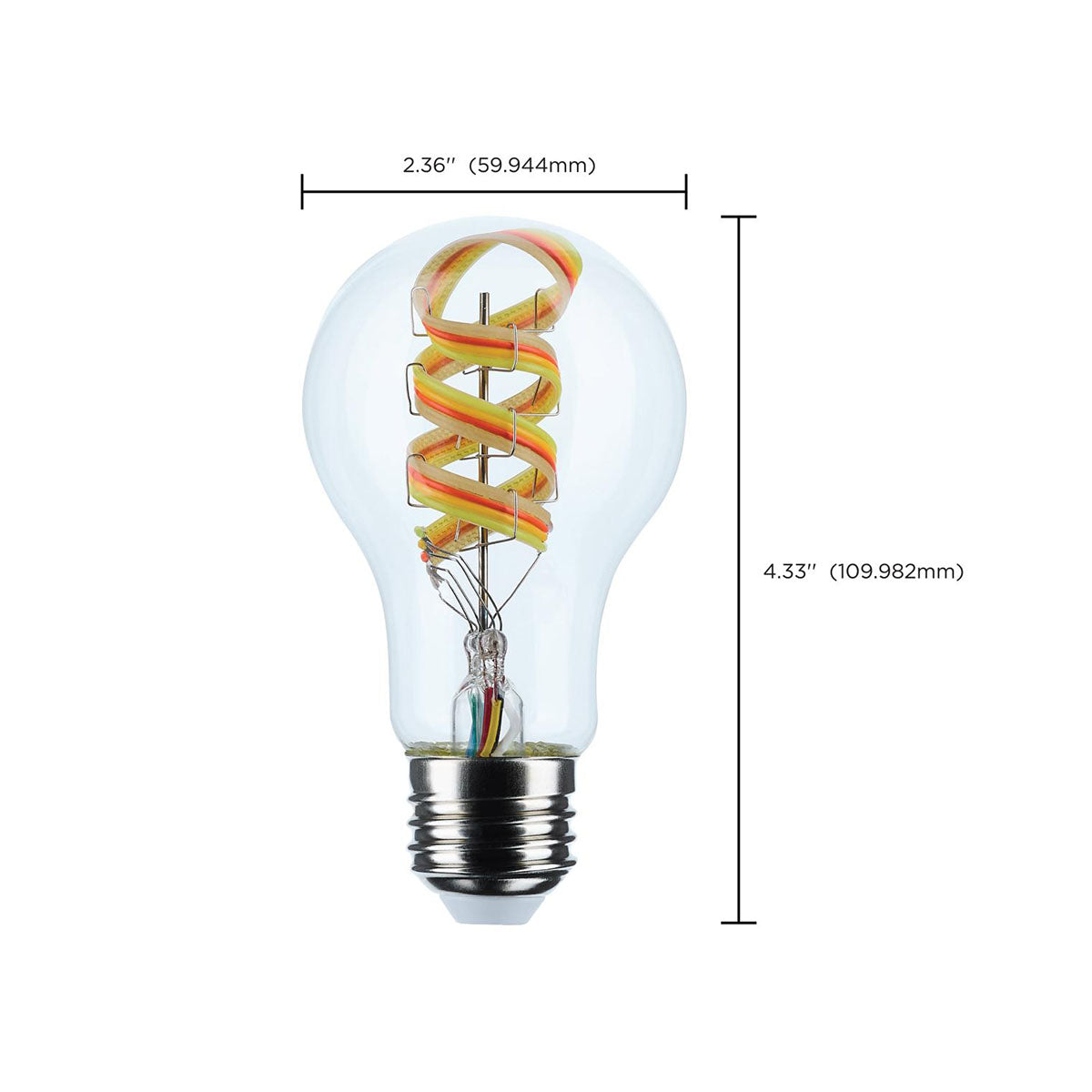 Starfish A19 Wi-Fi Smart LED Bulb, 6W, 450lm, RGB & Tunable White