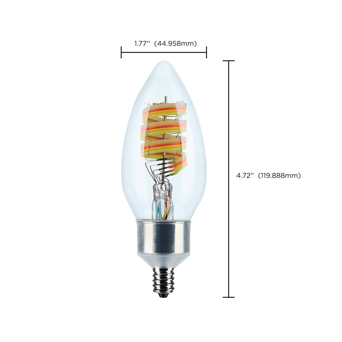 Starfish B11 WiFi Smart LED Bulb, 4W. 300Lm, RGB & Tunable White, Candelabra Base