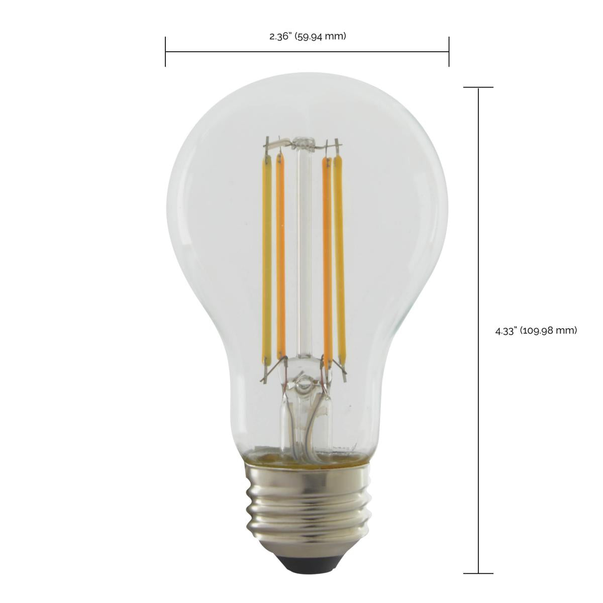 Starfish A19 Wi-Fi Smart LED Filament Bulb, 5W, 450 Lumens, Tunable White, T20 Compliant