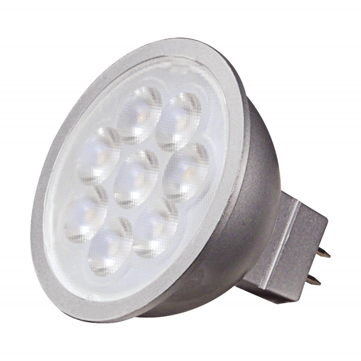 MR16 LED Bulb, 7 Watts, 450 Lumens, 3000K, 50W Equal, GU5.3 Base, 25° Spot, 12V