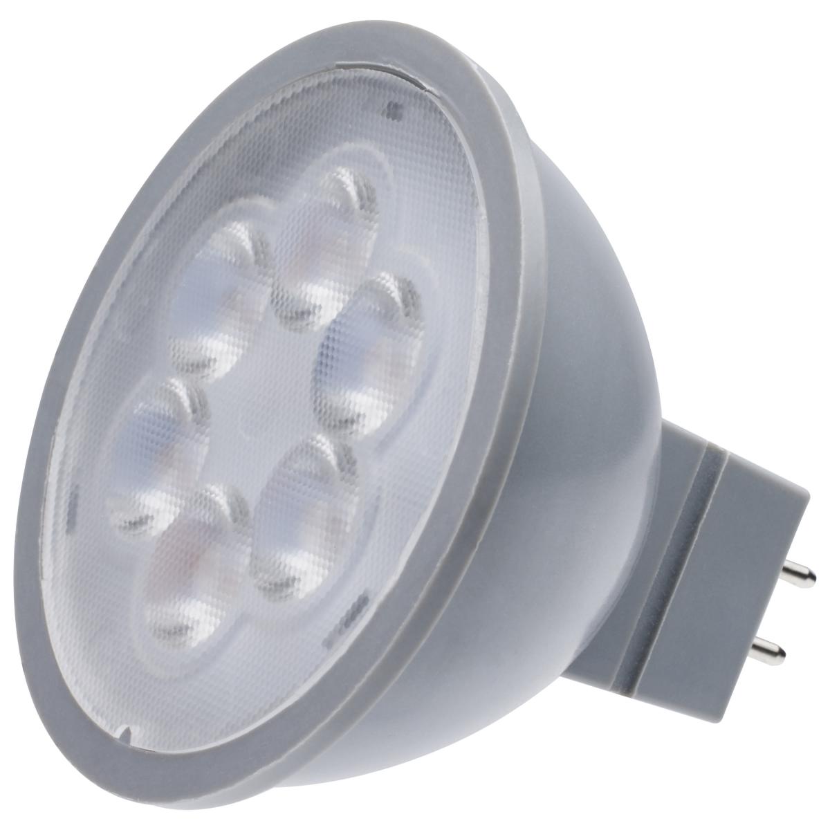 MR16 LED Bulb, 5 Watts, 360 Lumens, 2700K, 35W Equal, GU5.3 Base, 40° Flood, 12V