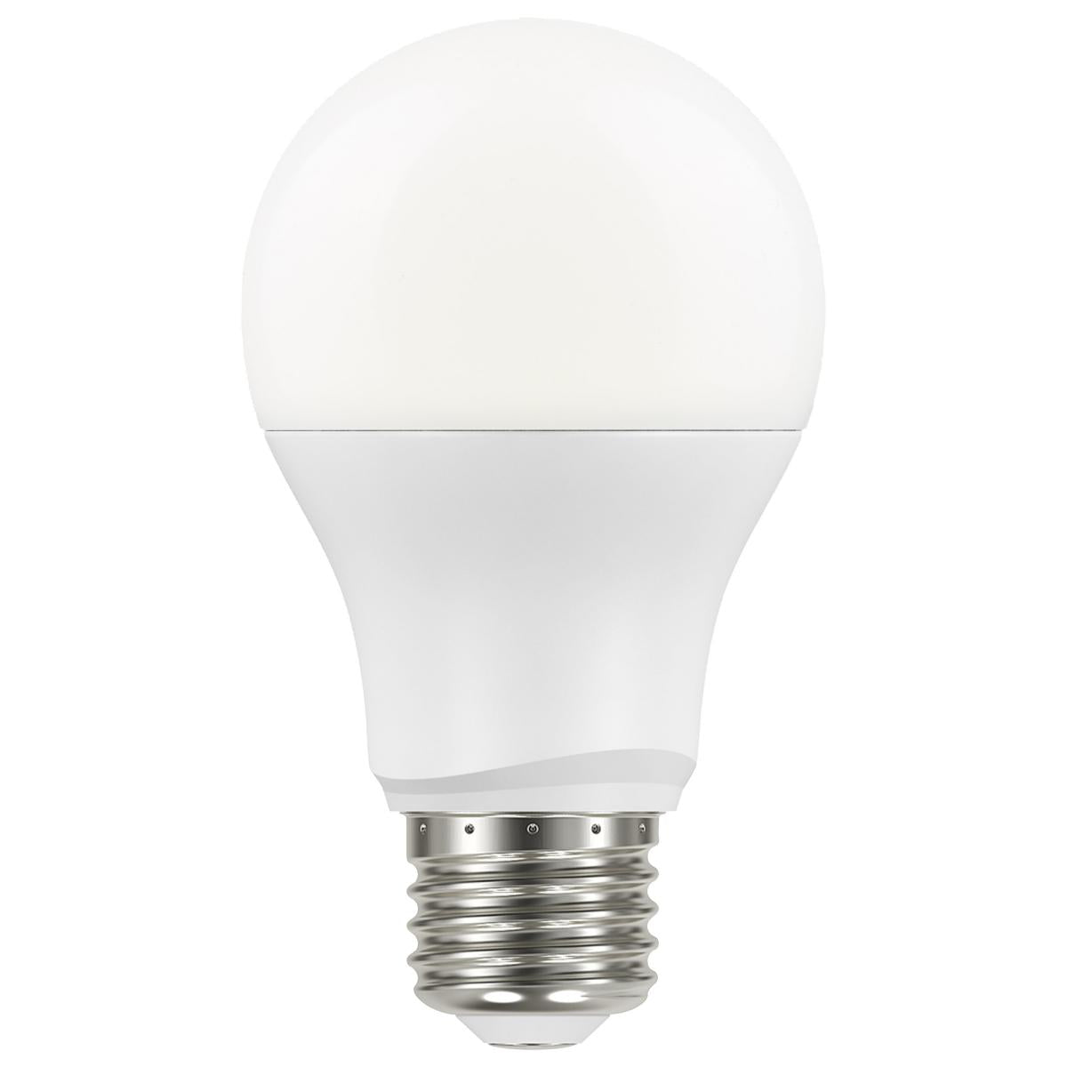 Dusk to Dawn A19 LED Bulb, 9W, 800lm, 5000K, E26 Medium Base, Frosted Finish, With Photocell