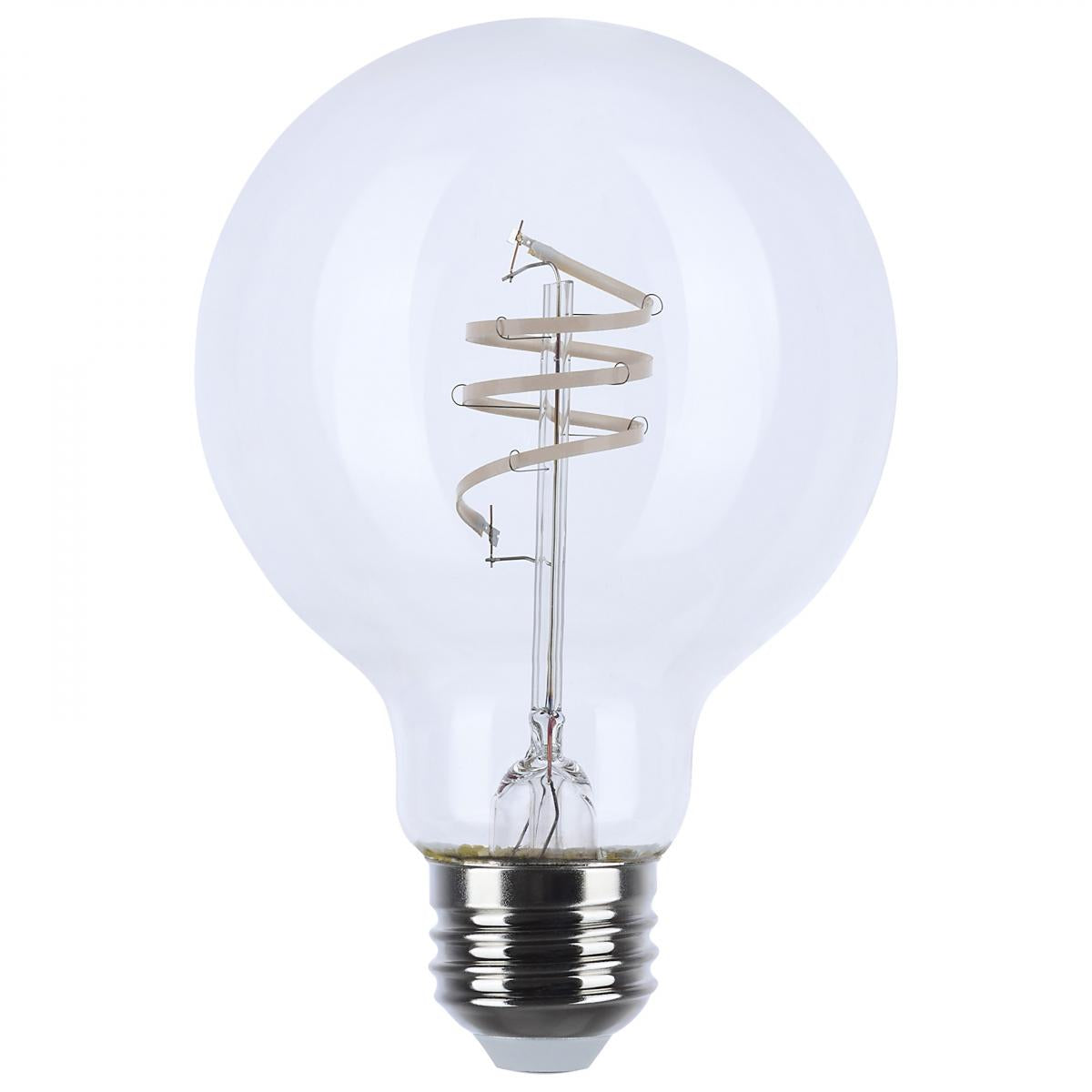 Reminiscent Gray Coil Filament G25 LED Bulb, 6 Watts, 500 Lumens, 2700K, E26 Medium Base