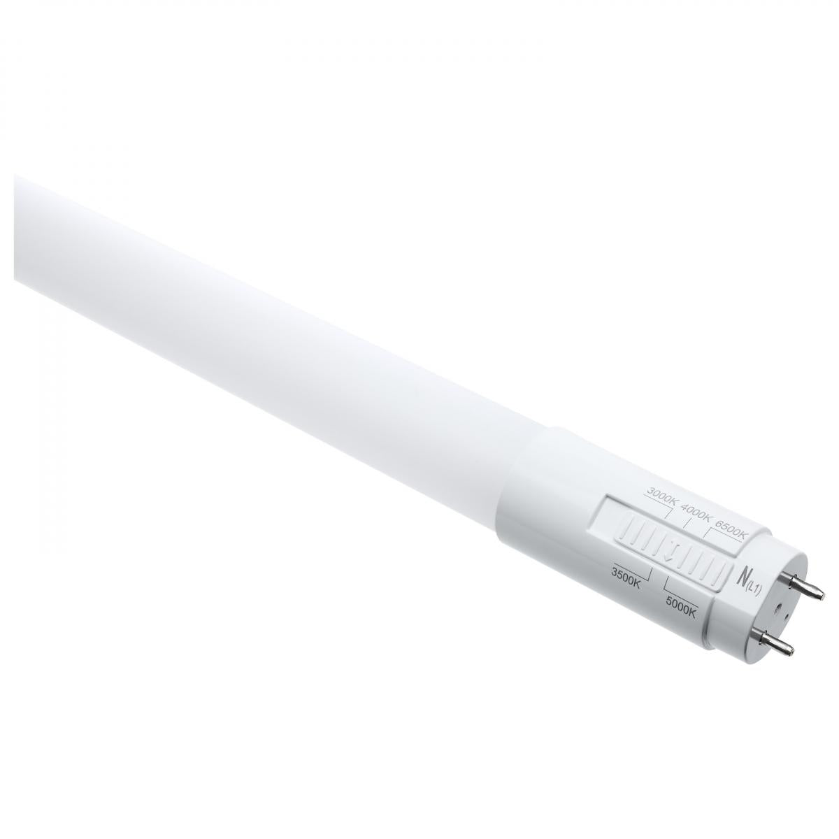 2ft Flicker Free LED T8 Tube, 7 Watts, 1000lm, 3000K to 6500K, Ballast Bypass, Single|Dual End