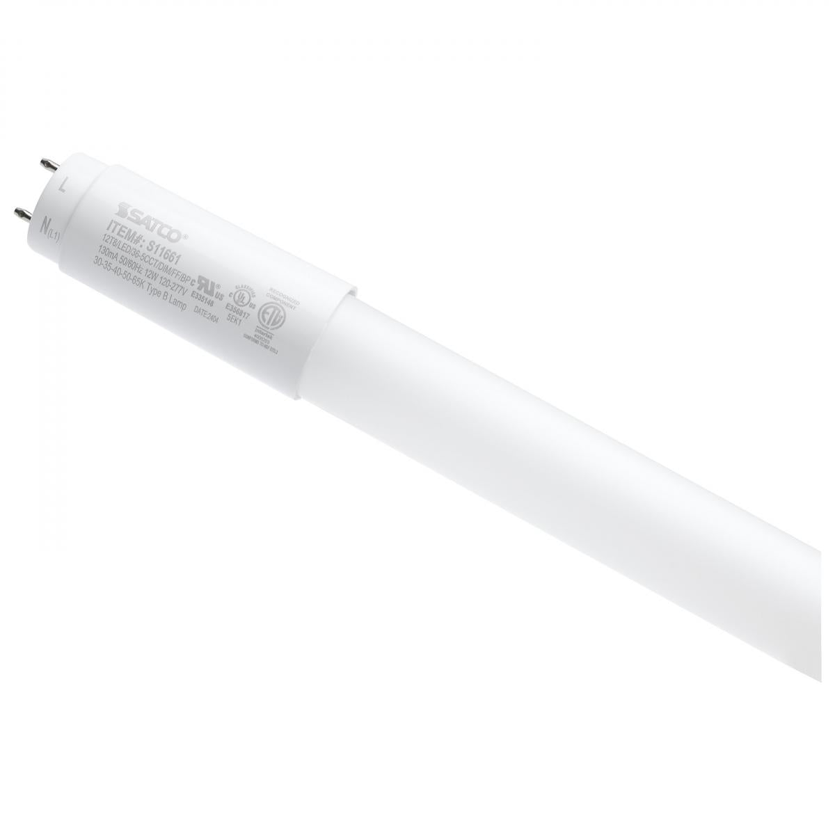 3ft Flicker Free LED T8 Tube, 12 Watts, 1550lm, 3000K to 6500K, Ballast Bypass, Single|Dual End