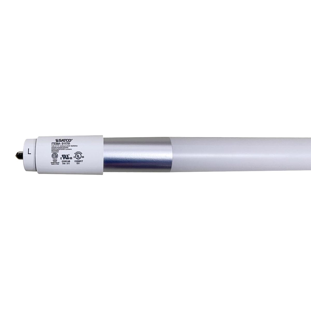 6ft T8 LED Bulb, 24W, 3400lm, 40K|50K|65K, Fa8 Base, Ballast Bypass, Single|Dual End - Bees Lighting