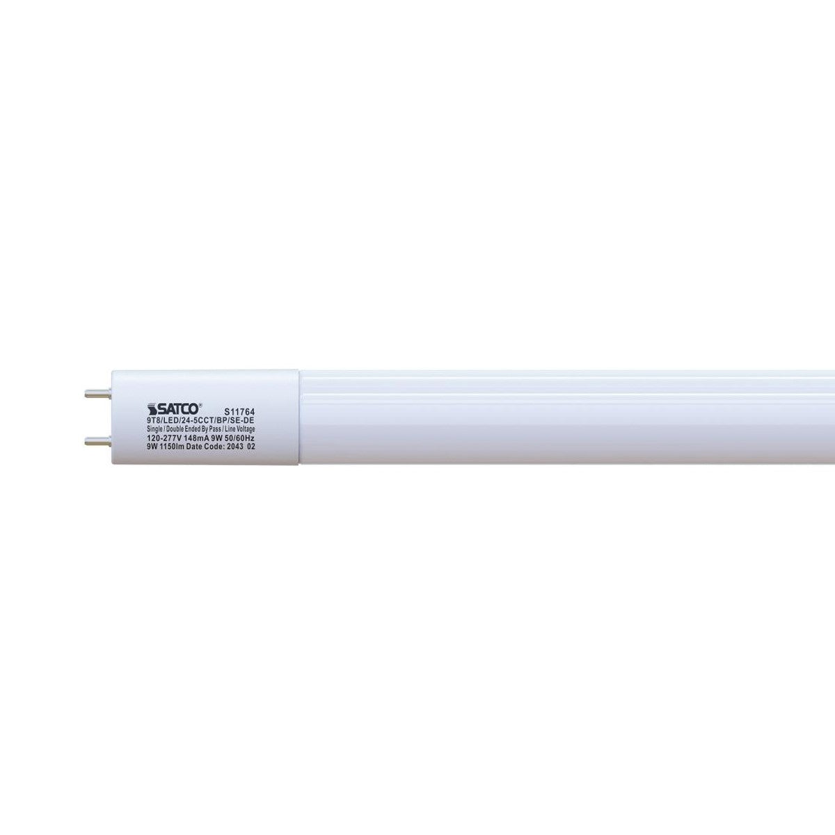 2ft T8 LED Bulb, 9 Watts, 1250 Lumens, 3000K to 6500K, Ballast Bypass, Single|Dual End - Bees Lighting