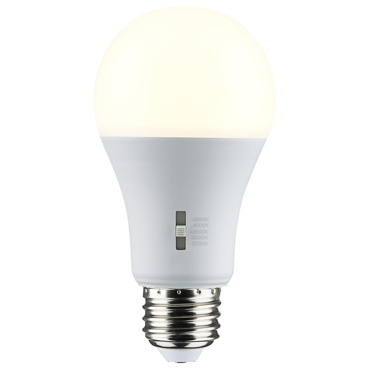 Dimmable A19 LED Bulb, 5 Watts, 450 Lumens, 2700K to 5000K, 40W Equal, E26 Medium Base