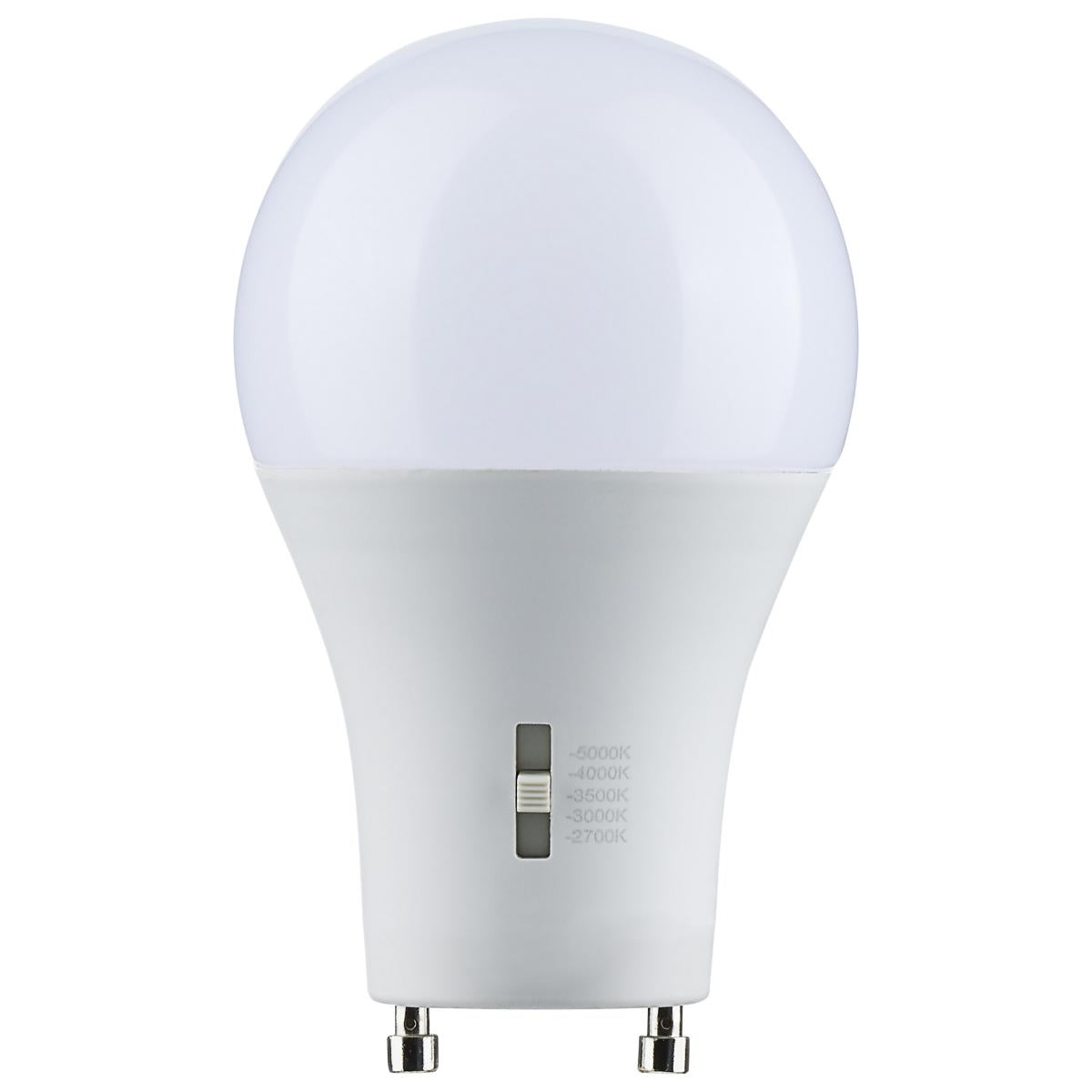 Dimmable A19 LED Bulb, 9 Watts, 800 Lumens, 2700K to 5000K, 60W Equal, GU24 Base