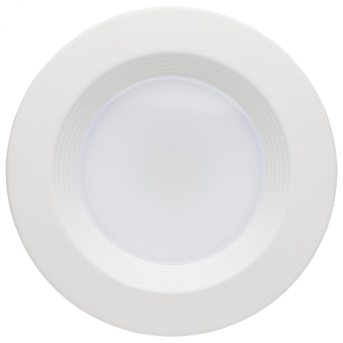 4 inch Retrofit LED Can Light, 7 Watts, 600 Lm, Selectable 2700K to 5000K, White Baffle Trim