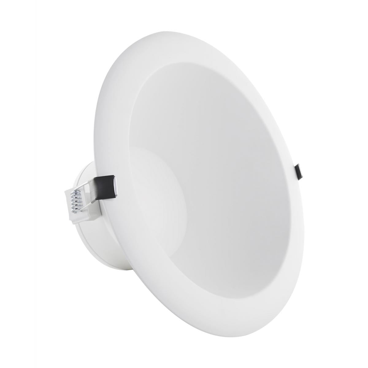 8 Inch Commercial LED Downlight, 1600|2000|2450 Lumens, Selectable 2700K to 5000K, White, 120-277V