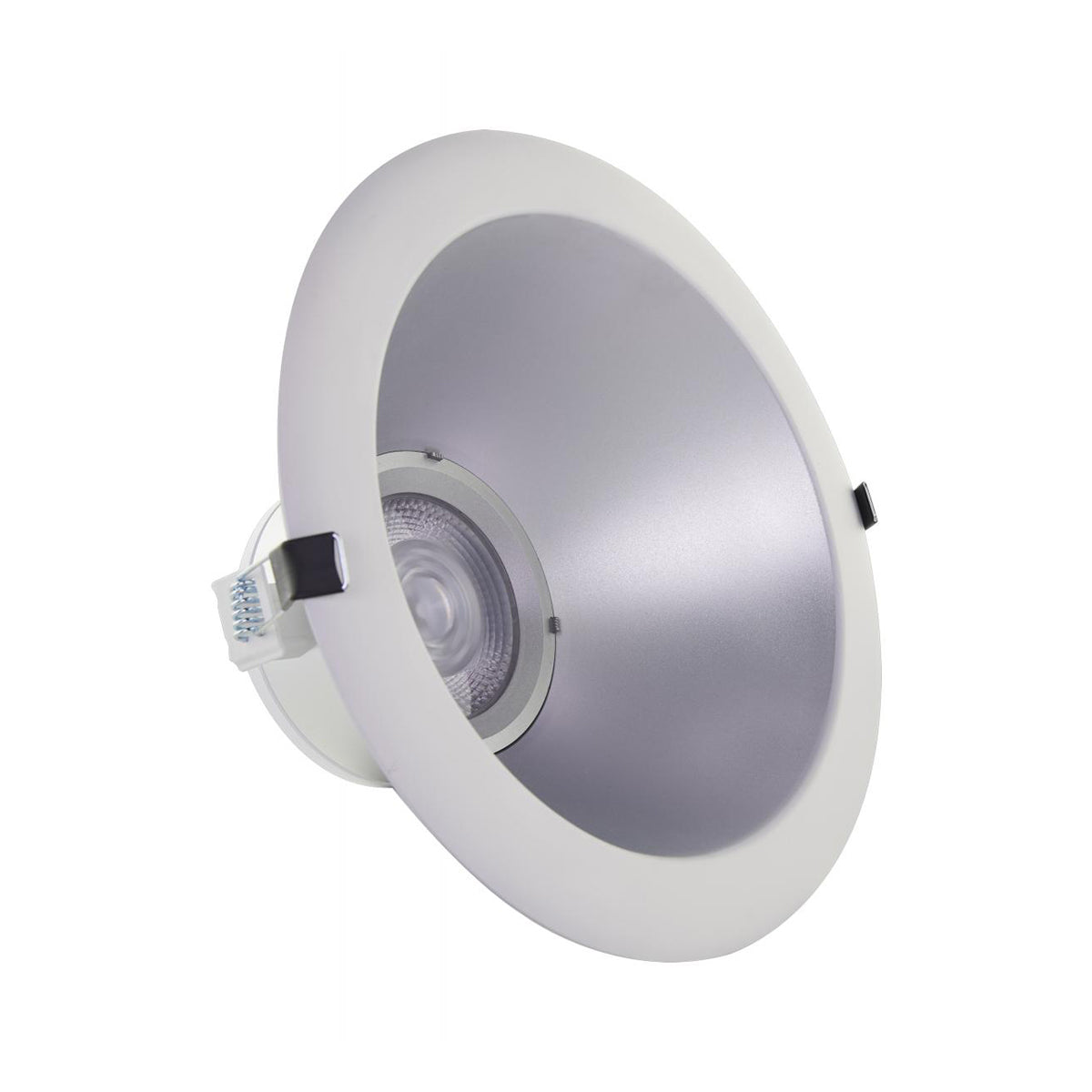 6 Inch Commercial LED Downlight, 900|1200|1750 Lumens, Selectable 2700K to 5000K, Silver, 120-277V