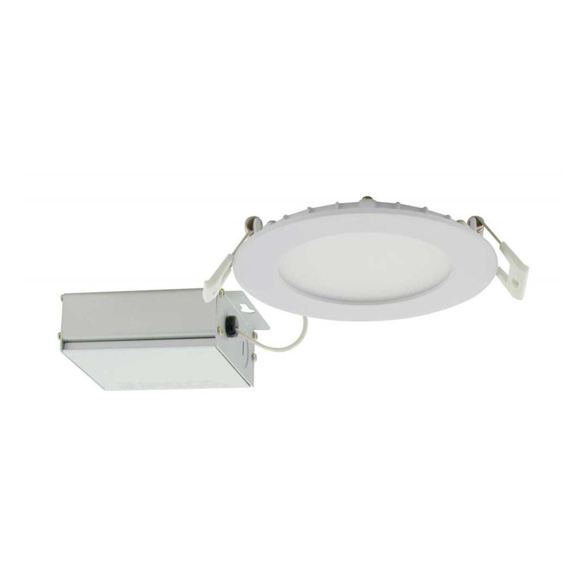 Edge-Lit 4 Inch Round Canless LED Recessed Light, 10 Wats, 650 Lm, 27K|30K|35K|40K|50K - Bees Lighting