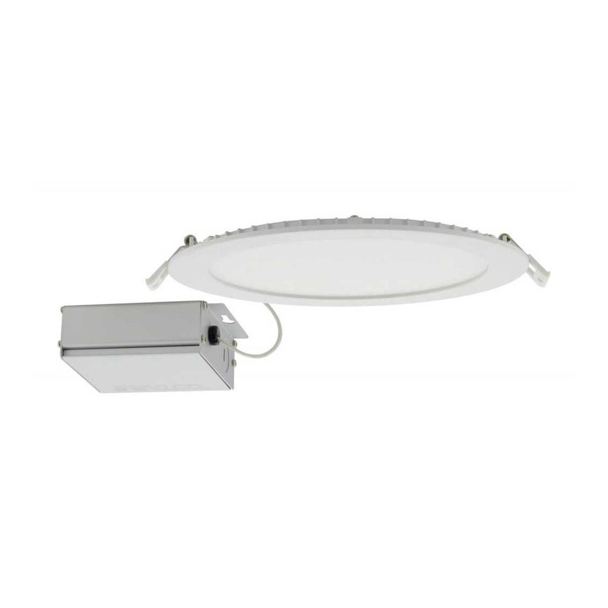 Edge-Lit 8 Inch Round Canless LED Recessed Light, 24 Watts, 1850 Lm, 27K|30K|35K|40K|50K - Bees Lighting