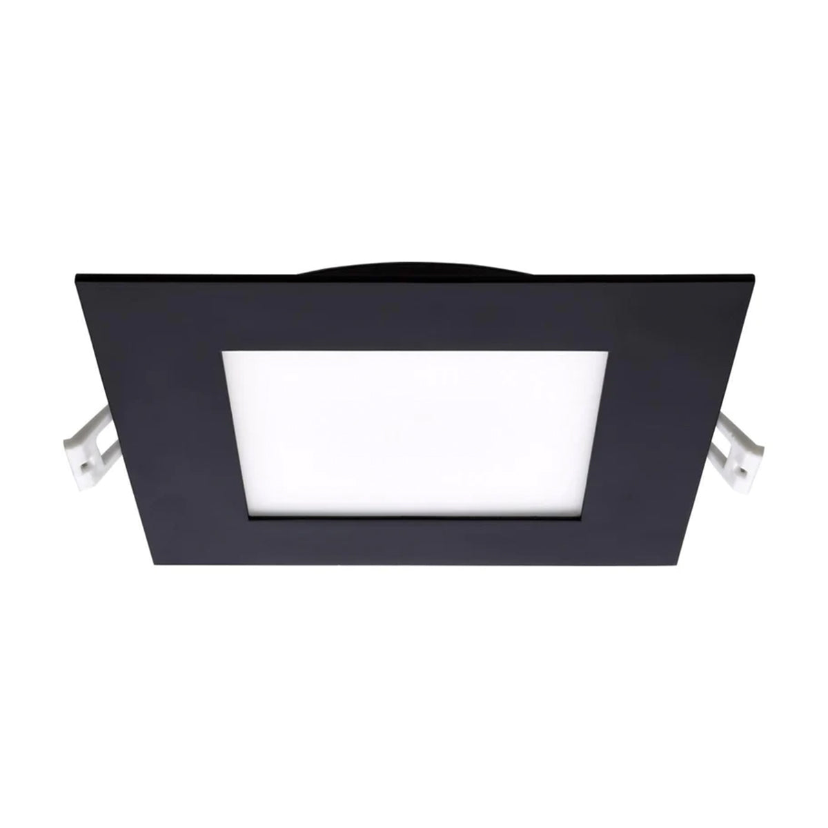 Slim Fit 6 Inch Square Canless LED Recessed Light, 750 Lm, 27K|30K|35K|40K|50K, Black Finish