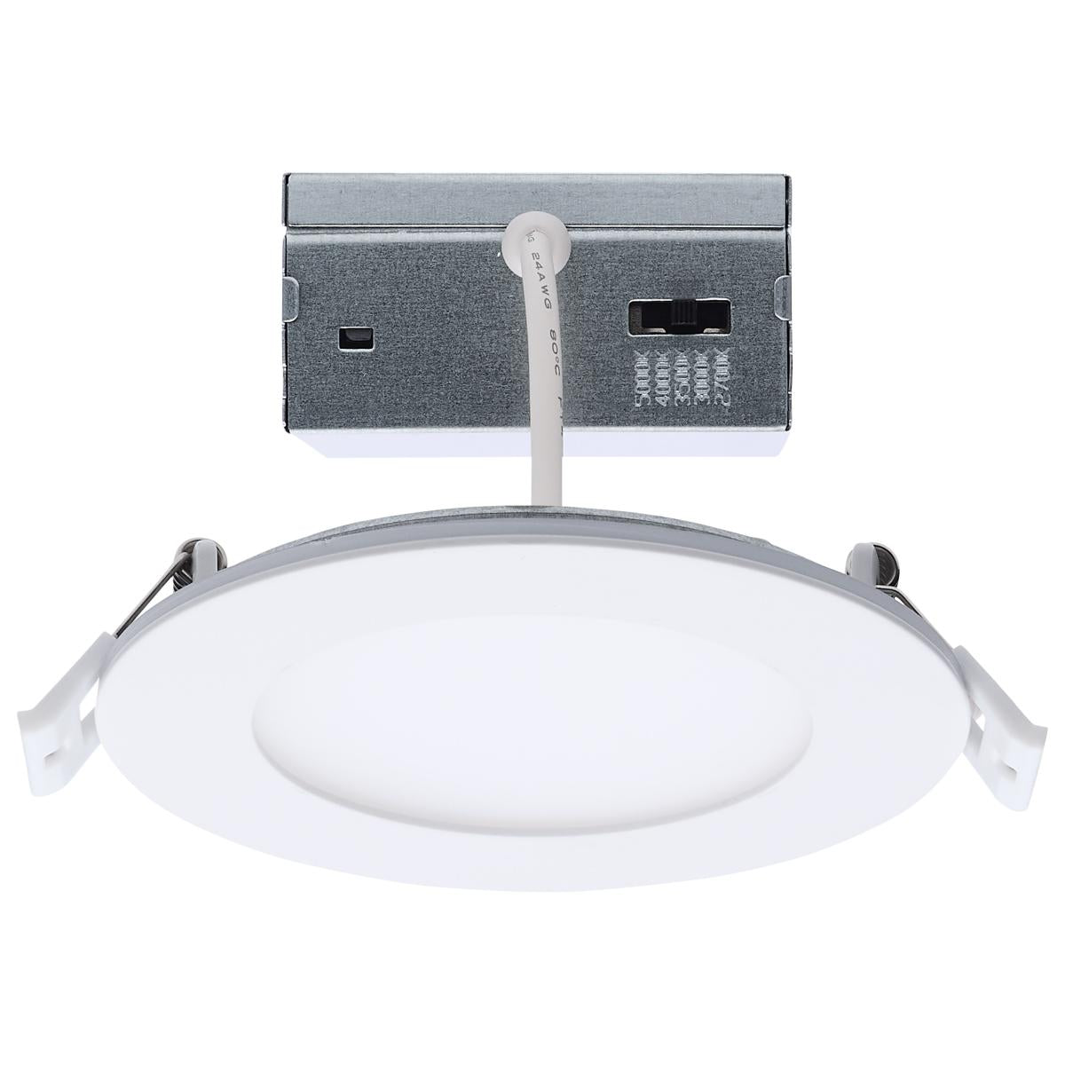 4" Round LED Recessed Downlight with Integrated Night Light, 9 Watts, 760 Lumens, Selectable CCT