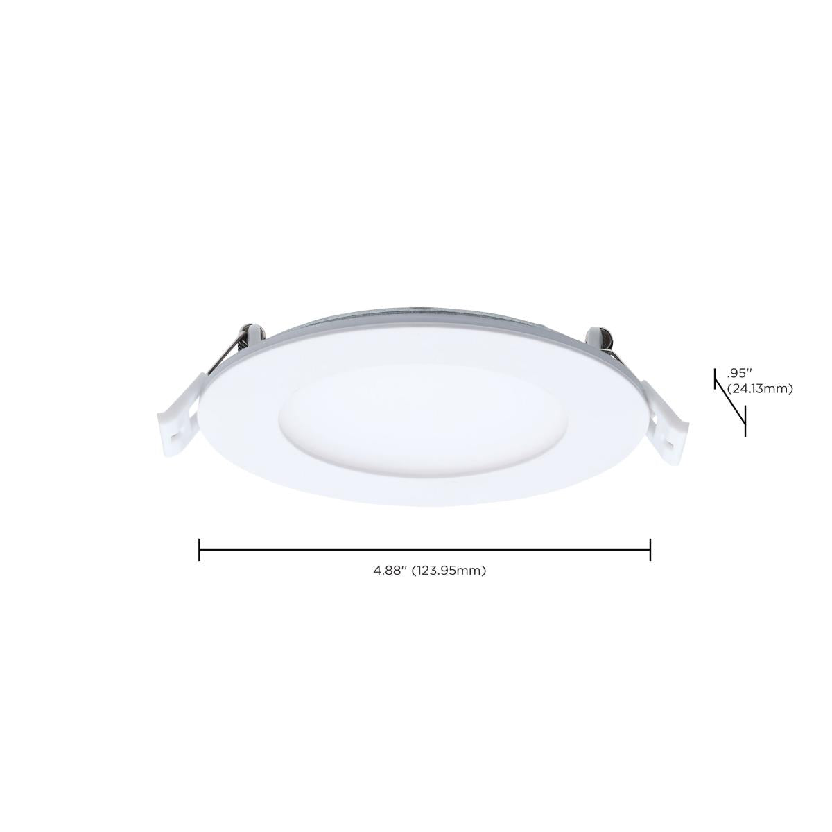 4" Round LED Recessed Downlight with Integrated Night Light, 9 Watts, 760 Lumens, Selectable CCT