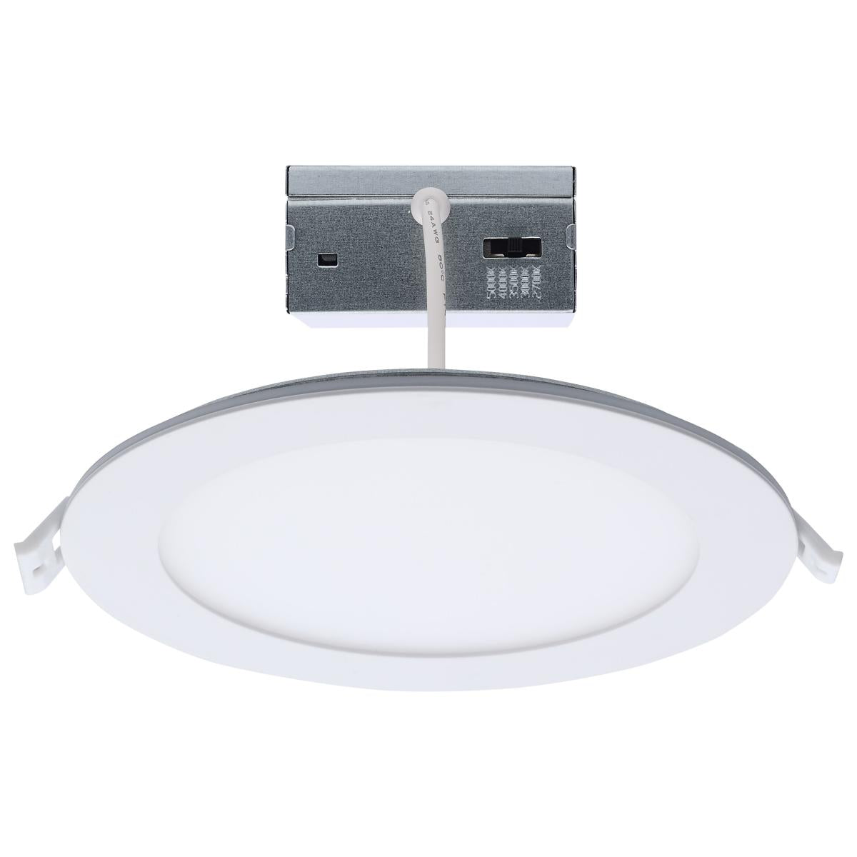 6" Round LED Recessed Downlight with Integrated Night Light, 12 Watts, 1000 Lumens, Selectable CCT