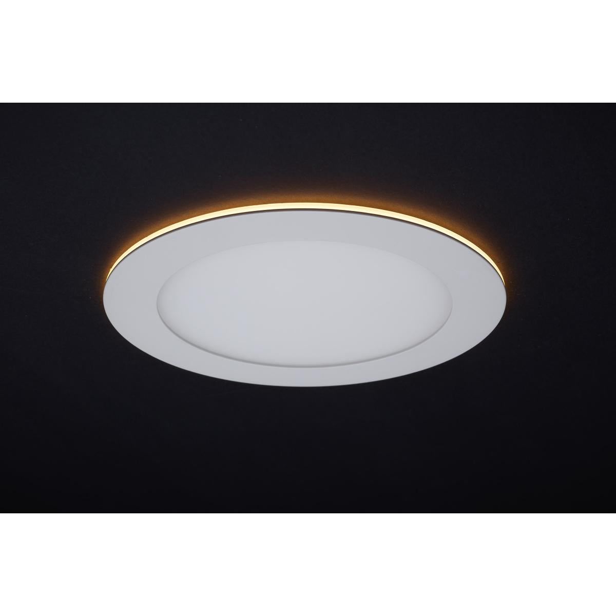 6" Round LED Recessed Downlight with Integrated Night Light, 12 Watts, 1000 Lumens, Selectable CCT