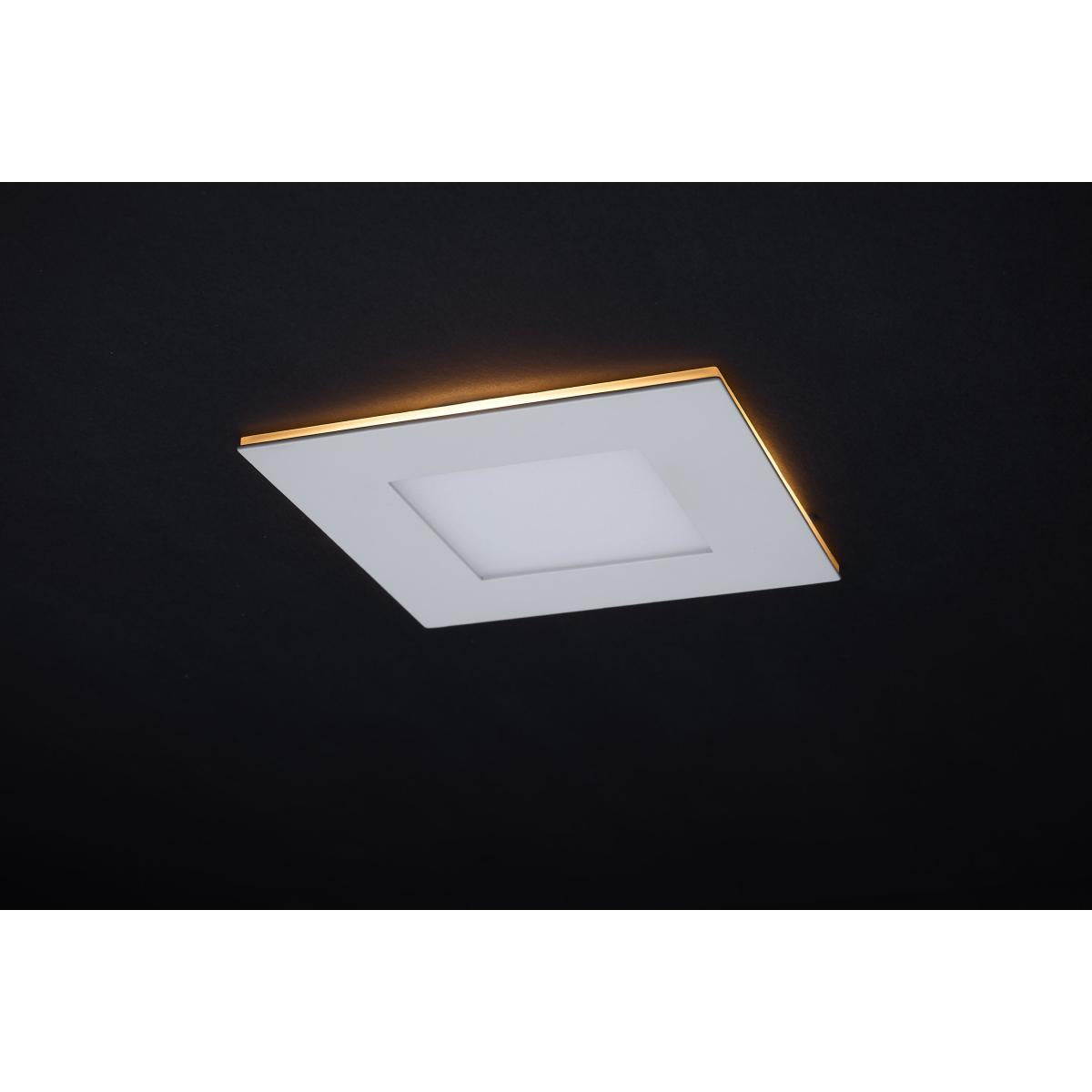 4" Square LED Recessed Downlight with Integrated Night Light, 9 Watts, 760 Lumens, Selectable CCT