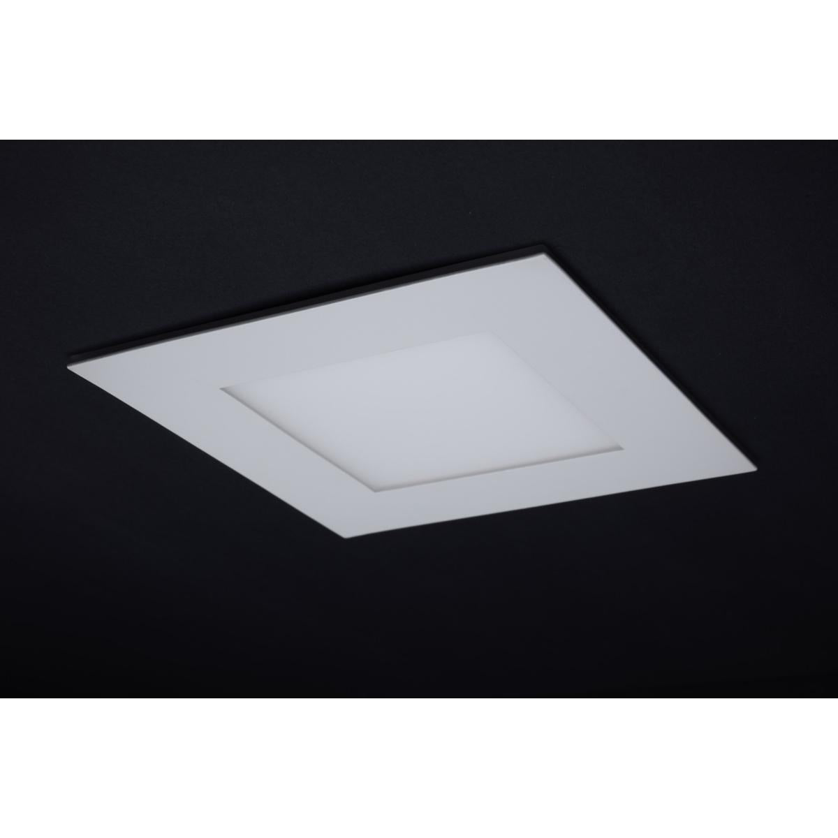 6" Square LED Recessed Downlight with Integrated Night Light, 12 Watts, 1000 Lumens, Selectable CCT