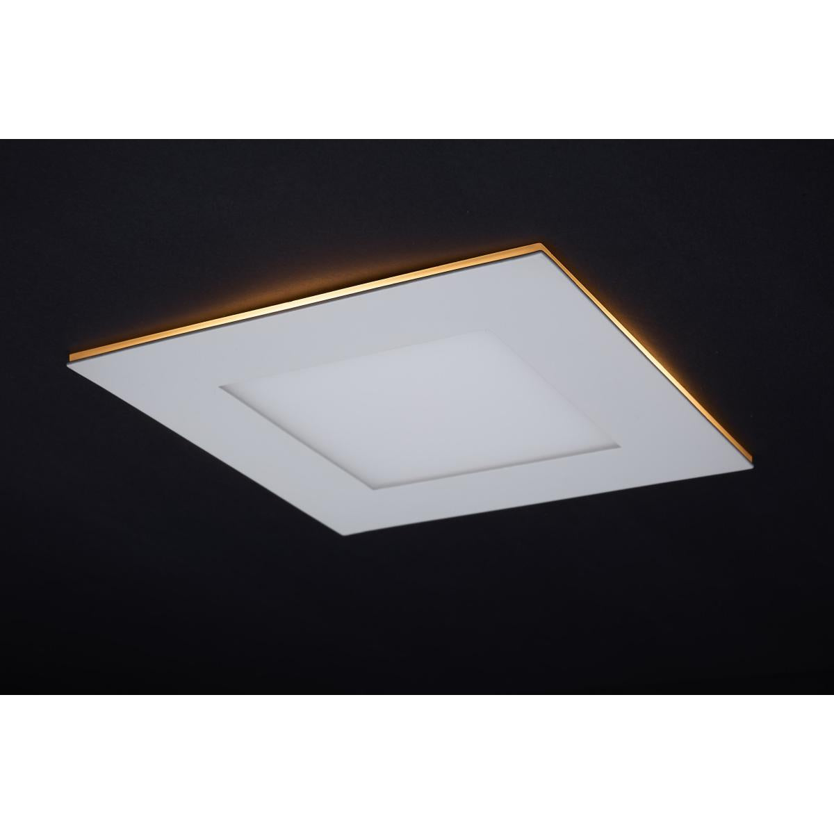 6" Square LED Recessed Downlight with Integrated Night Light, 12 Watts, 1000 Lumens, Selectable CCT