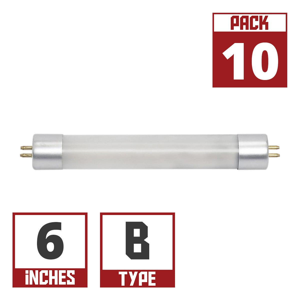 Satco|Nuvo 6 Inch Mini T5 LED Tube, Ballast Bypass, Double End