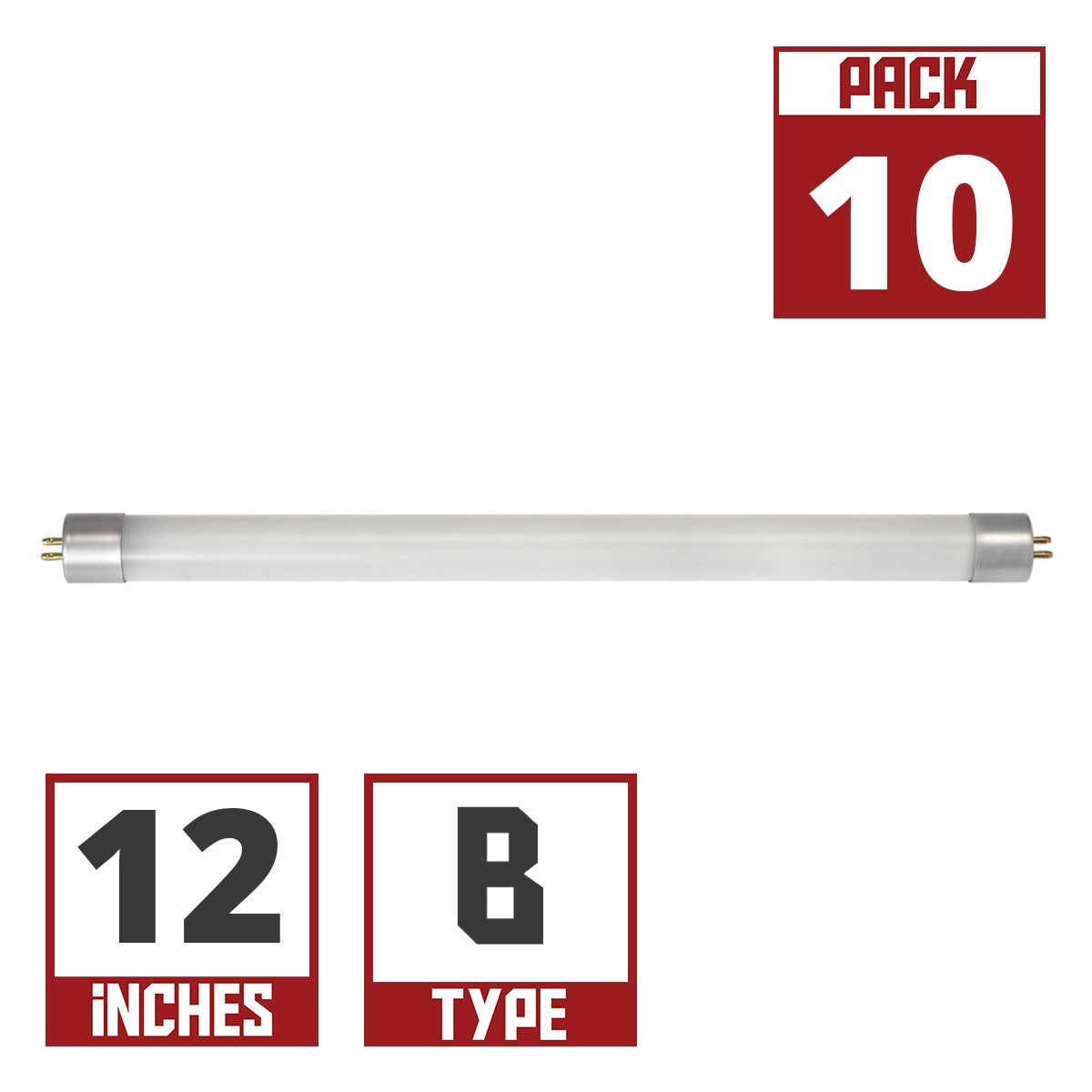 Satco|Nuvo 12 Inch Mini T5 LED Tube, Ballast Bypass, Double End