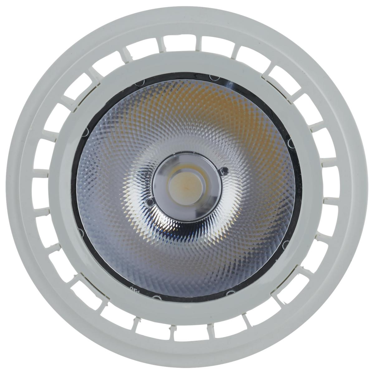 AR111 LED Bulb, 7 Watts, 520 Lumens, 3000K, G53 Base, 12º Narrow Spot, 12V